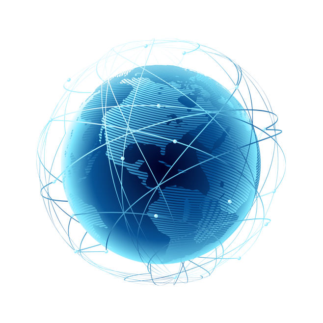 藍(lán)色商務(wù)科技科幻信息線條網(wǎng)絡(luò)地球抽象裝飾元素png免摳設(shè)計素材